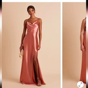 Birdy Grey,Lisa,Satin Cowl Neck Slip Dress